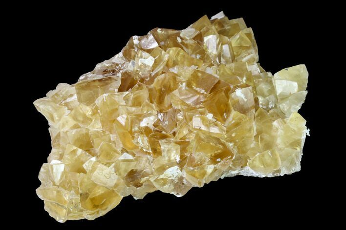 Lustrous Yellow Calcite Crystal Cluster - Fluorescent! #146896